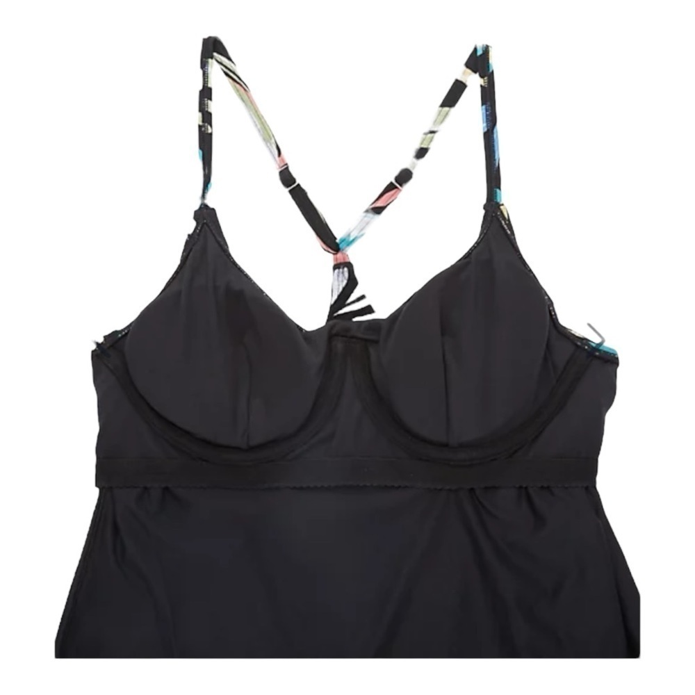 Coco Reef Current Bra Sized Mesh Layer Underwire Tankini Top - Retro Swirl NWT - Picture 5 of 7